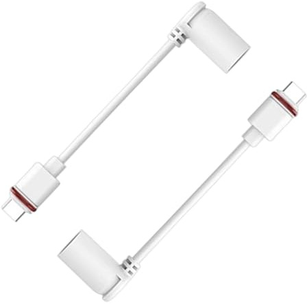 Rrlihjgu Adaptateur USB-C pour Caméra Extérieure - 2 Pièces Adaptateur Barrel pour Spotlight Cam - Connecteur d'alimentation pour Appareil Électronique Extérieur | Sécurité Domestique