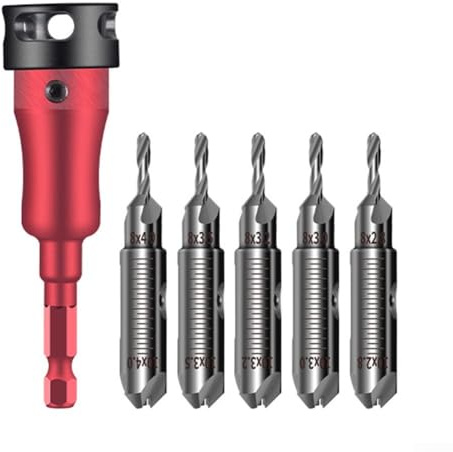Bohrer-Set aus Aluminiumlegierung für Holz und Metall, entworfen für genaue Tiefenmessung
