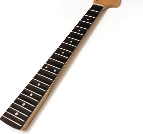 E-Gitarrenhals für Fender ST, 22 Bünde, gewellter Ahorn, Griffbrett aus Palisander, 64,8 cm Skala, große Kopfplatte, glänzende Oberfläche