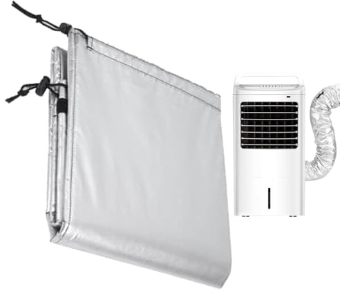 Portable Air Conditioning Pipe Insulation Cover | Adjustable Waterproof Universal Cover - Heat Reduction for Air Conditioner Hose | for Room Home Apartment Living Room Hotel