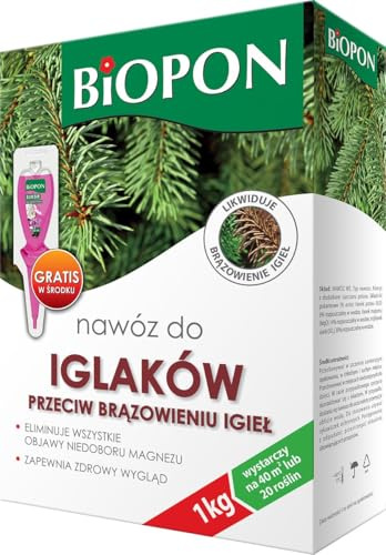 Concime conifere e siepi 1kg - fertilizzante anti ingiallimento aghi per 40m2