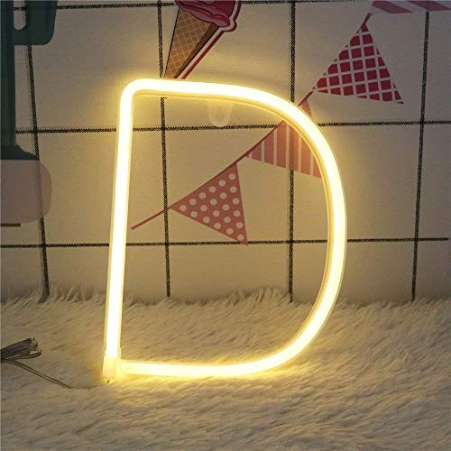 Ulalaza Neon Buchstaben Licht Alphabet Lampe Dekor Batterie oder USB betrieben Bar Sign Wanddekoration