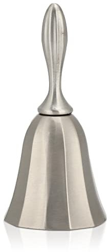 HERCHR Campanella a Mano,Campanello a Mano in Metallo,Campanello da Scuola Campanello da Banco Dinner Bell Reception Bell Campanelli Reception Bell Promemoria per Hotel Ristorante Eventi