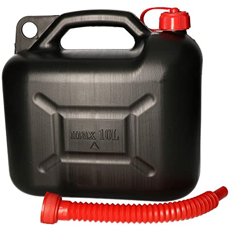 KOTARBAU® Jerrican d'essence en plastique avec bec verseur pour tous types de carburant x L (10L)