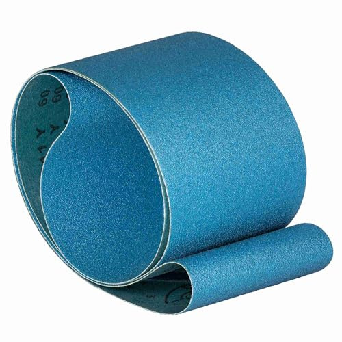 Klingspor Cinta de lija CS411Y Corindón de circonio – 150 x 2250 mm – grano P40 – 10 unidades – para metal – Tejido altamente resistente al agua – Bandas profesionales para lijadoras de banda y