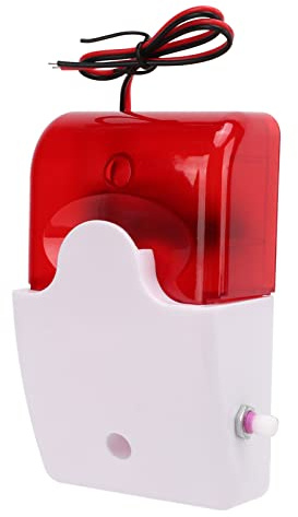 Allarme sonoro e luminoso - con sensore di movimento ad alto decibel resistenza agli urti regolabile Dispositivo allarme sicurezza perfetto per servizi igienici, scuole, ospedali Materiale ABS