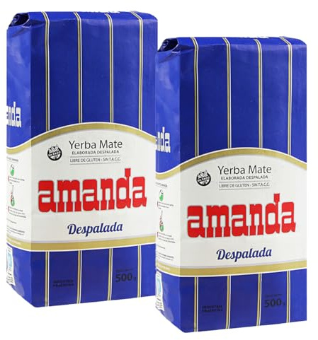 Amanda Yerba Mate Despalada 1 kg| Yerba Mate Argentina| Bebida tonificante y energizante.
