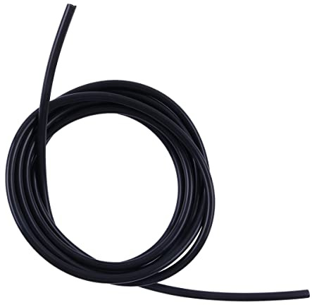 LUXERAD,High Performance Silicone Vacuum Hose,ID= 0.16 (4mm), OD= 0.31 (8mm) Length=10 Feet（3 Meters）,Silicone Vacuum Hose Line Tube Pipe Universal 4mm x 8mm Black