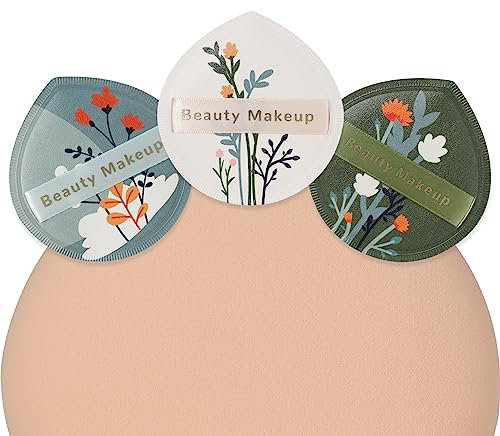 CORNERIA Großer Makeup Schwamm 3PCS, Super Soft Makeup Beauty Blender Schnelles Auftragen von Makeup in 3s, Nasses Trockenes Makeup Werkzeug Puderquasten für flüssige Foundation, loser Puder