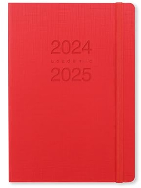 Letts of London Memo Schülerkalender 2024/2025, A5, Wochenansicht, Rot