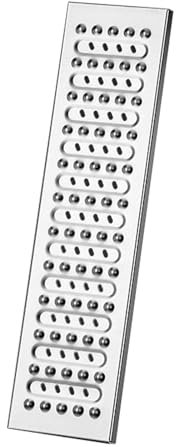 WhamtL Abflussrinne Aussen Außenablaufabdeckung aus Edelstahl, Grabenabflussgitter, Hochleistungs-Rinnenabflussgitter für Betonböden, Abflusssiebabdeckung für Spülbecken(14.5x58cm(5.7x22.8))