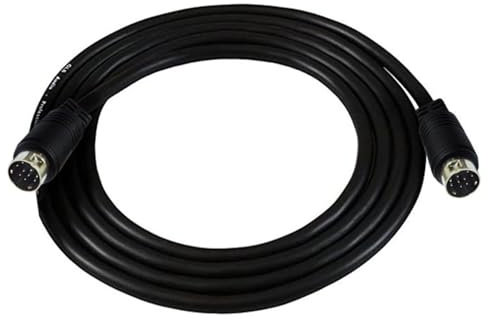 DAYnagh Câble d'entrée DIN 9 broches mâle vers 9 broches mâle pour jeux vidéo et équipements de cartes son S-Vidéo 1 m 2 m