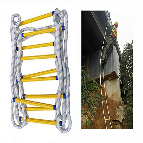 BLYXINVORA Fluchtleiter, Feuerleitern, Rettungsleiter für Zuhause, Notleiter, Rettungsleiter für Balkone/12 m/39 ft