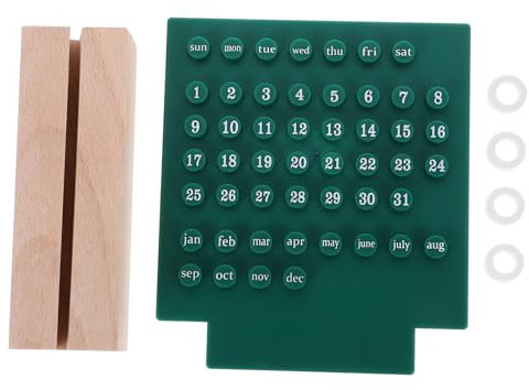 CANIGHT Perpetual Calendar Lustiger Manuell Verstellbarer Tischkalender Für Büro Und Zuhause Praktisches Mit Monats Und Datumsanzeige