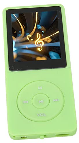 Black .8in Sc MP3 MP4 Player with 8GB Memory, 64GB Expandable, FM Radio, Ce Recorder, 30-Hour Playback, Multi-Function, Portable Sports Music Player (Green)