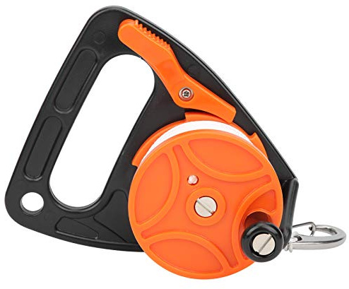 Tnfeeon 150 -Fuß -Tauchleitungsrolle Kompakte Tauchausrüstung Zum Drift und Schnorcheln für Plastik (ORANGE)