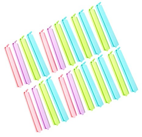 GALPADA 24piezas Clips Para Sellar Alimentos De Plástico De Pinzas Pequeñas Ventosa Sellada Hogar Clips Para Sellar Alimentos Abrazaderas Para Para Sellador De