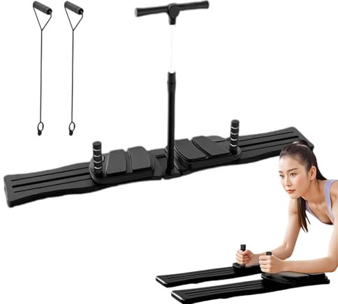 Pilates Reformer Board,Bauchmuskel Board Fitnessgerät - Klappbares Gerät Für Bauchmuskeltraining Und Core Übungen Für Frauen Und Männer