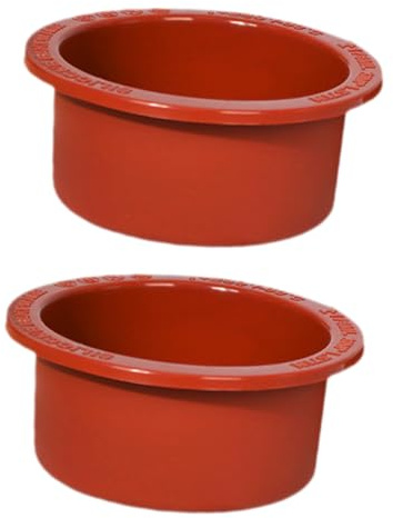 Sosoport Molde Para Pasteles Redondo De Silicona 2piezas Tamaño Pequeño Color Café Antiadherente Reutilizable Adecuado Para Hornear Tartas y Pasteles