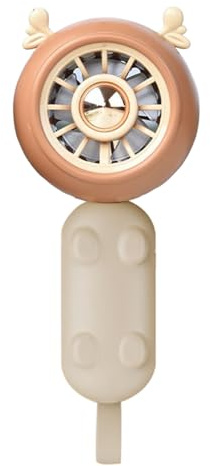 Cute Bear Foldable Travel Fan - Small Portable Rechargeable Air Cooler for Kids and Adults | Handheld Wind Blower with Folding Stand | Desk Fan for Gym, Camping, Commuting, Outdoor, Hiking, School Use