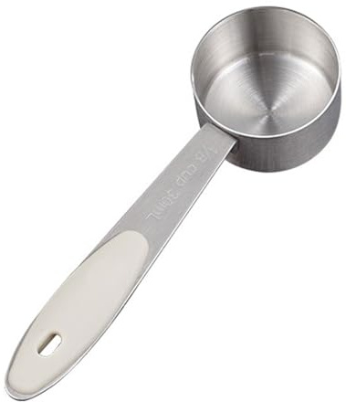 Stainless Steels Coffee Scoops 30ml Small Cup Cooking Measuring Spoon Powder Spoon for Canister Tablespoon Easy to Clean Stainless Steels Measuring Spoons Baking Tool