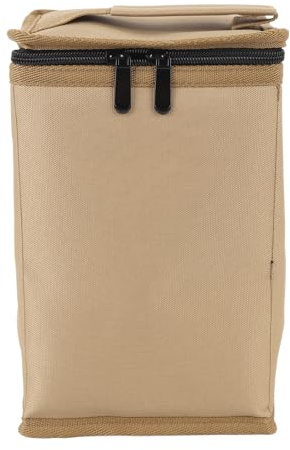 Yctze Sac de Rangement de Cylindre de Carburant en Tissu Oxford Premium avec Rembourrage en Mousse Efficace, étui pour Les Bouteilles de Bière et Le Matériel de Camping - Khaki (Kaki)