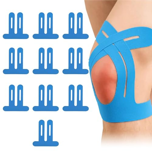 Tapex Kniegelenk 10 Stück, Tapex Tape Knie, Ergonomischem Design, Einfach Anzuwenden Und Hautfreundlich Für Alltag Und Sport