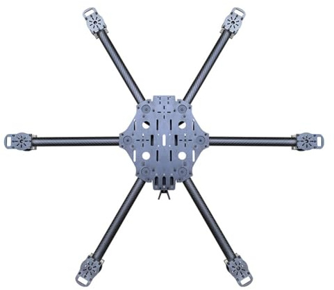 Akfldms Kit de de Hexacóptero para Dron Cuadricóptero FPV Mejorado Brazo Desmontable Pesado para un Rendimiento Mejorado 11 Pulgadas