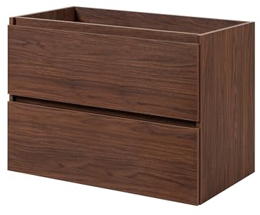 3xE Living Mueble de baño suspendido, Color: Nogal Roble, 80 x 46 x 60,7 cm, sin encimera