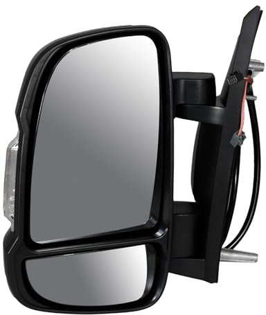 Rétroviseur extérieur gauche électrique avec capteur de température 5 W - Bras de rétroviseur court 735620699