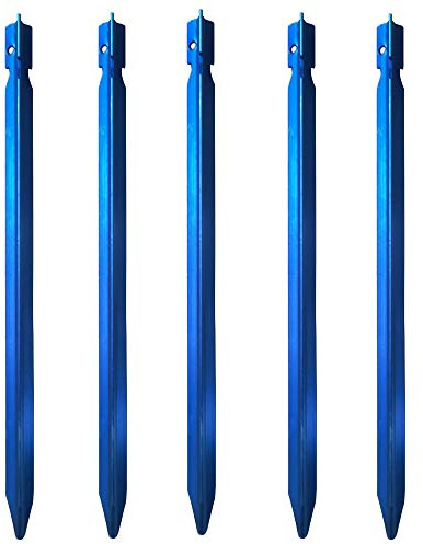 5X Zelt-Heringe Y-Profil Aluminium Erdnagel 22cm Hering Zeltnagel