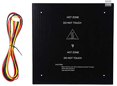 YWBL-WH 310x310mm Aluminium Substrat HeatBed Plattform Hotbed mit Kabelzubehör für 3D-Drucker 24V 220W