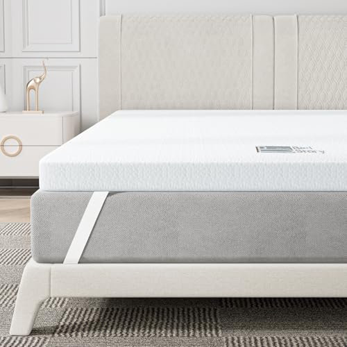 BedStory 6CM Topper 150x190, Topper Viscoelastico para Colchón con Infusión Gel Refrescante, Cubrecolchón de Espuma con Memoria, Sobrecolchón Extraíble y Lavable