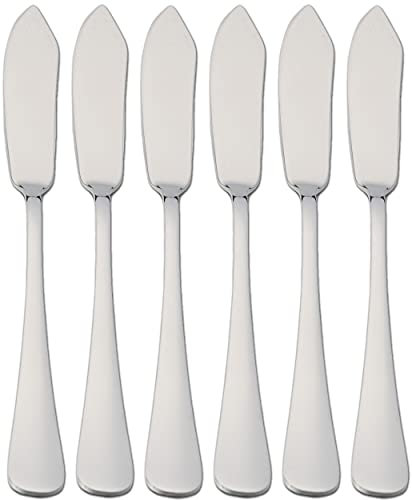 6 Fischmesser 21 x 2,2 cm Edelstahl 18/0 Schlichtes Und Elegantes Design