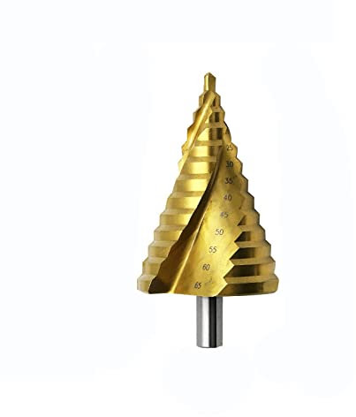 1pc 6-65mm Pagodenform Hss Schnellarbeitsstahl Dreieck Schaft Schaft Spirale Pagode Metall Stahl Stufenbohrer Lochbohrer Kegelbohrer