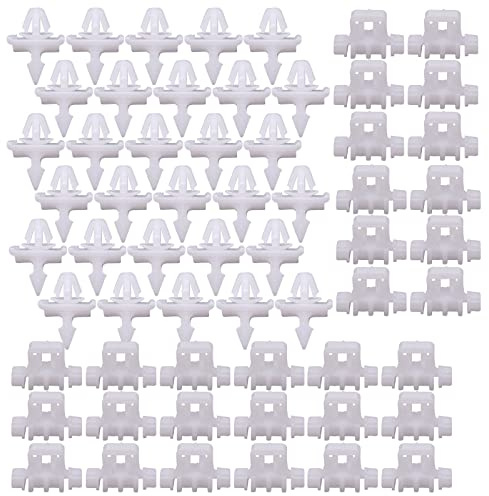 Doo Engy 60 Teile Klammern Clips Beplankung für M-ercedes | für 190 W201 W124 A124 S124 Seitentür Formstreifen Befestigungen Kits