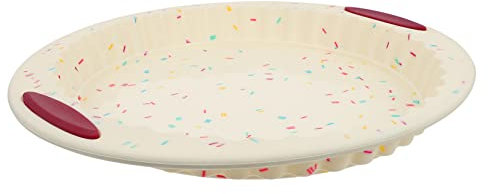Cabilock 12-inch Silicone Cake Molds Set Non-Stick Savarin Baking Molds Assorted Colors for Birthdays and Weddings