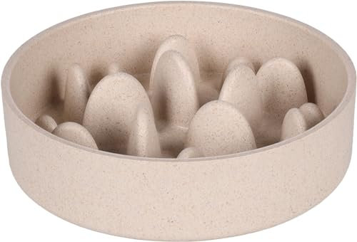 Hundenapf - Anti Schling Napf Hund - Ø17,5cm - 790ml - Flamingo Slow Feeder Greni Beige