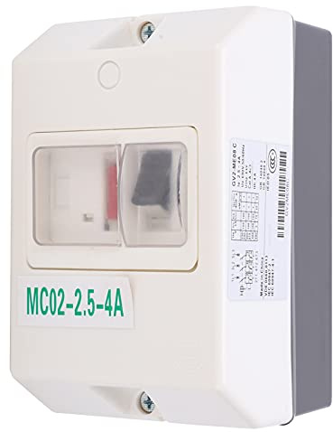 Interruttore di Protezione Motore Impermeabile IP55 MC02-2.5-4A Protezione da Sovraccarico e Cortocircuito con Guscio in ABS
