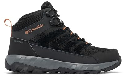 Columbia Chaussures Strata Trail Mid WP, conçues pour résister aux éléments, conception légère comme une plume, construction robuste, amorti exceptionnel, rebond à haute énergie - Hommes