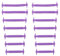 7STROBBS 2 Paia Lacci Viola Scarpe Elastici per Bambini e Adulti,Sneaker Stringhe Elastiche in Silicone Viola per Air Force 1,No Tie Shoelaces per Uomo e Donna