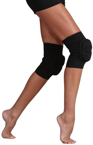 Silky Dance Knee Pads Knee Brace for Modern and Urban Dance Volleyball Sports - Black - Large