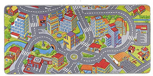 Teppich Boss - Spielteppich Kinderteppich Smartcity grau, Größe:200x300 cm