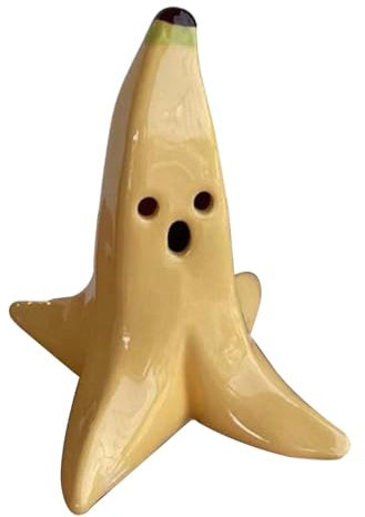 Holdes Porta anelli, porta gioielli, statuetta in miniatura della mano di banana da strada - Espositore di anelli divertente, supporto organizzatore di gioielli per donne e ragazze