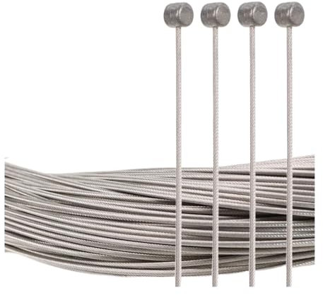 4/8 STÜCKE Fahrrad Shifter Bremskabel Edelstahl Innenkabel MTB Rennrad Vorne Hinten Umwerfer Shift Bremskabelsatz(4PCS MTB 1100mm)
