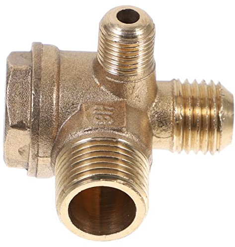 HOMOCONO Brass Air Compressor Check Valve Non-Return Single Direction Piston Pump Accessory 16x14x10mm Compatible Free Compressors