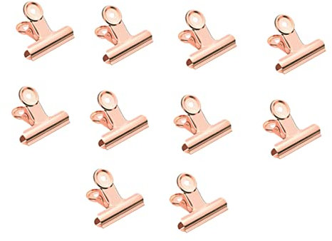 Operitacx 10stücke Metallclip Binderclips Papierklammer Glattem Material Starke Federn Für Fester Halt An Wänden Türen Plakatwänden Zum Ordnen Von Preisschildern Fotos Karten Zeichnungen Pap
