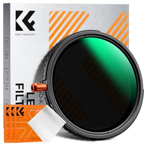 K&F CONCEPT Filtre 37mm ND2-32 et Polarisant CPL et Black-Mist 1/4 3 en 1 | avec 3 Chiffons,1-5 f-stops,Sans Croix,Nano-revêtement,Verre optique,Cadre CNC Antidérapant,Solide,FB305