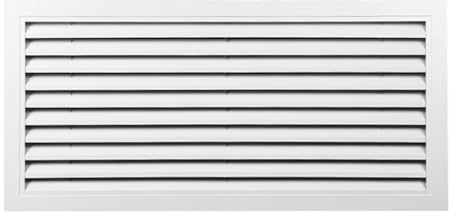 Rejilla De Ventilación De Aire Blanca, Rejillas De Ventilación De Pared De Aluminio, Rejillas De Obturación De Unidad Exterior De Aire Acondicionado A Prueba De Lluvia(500x250 mm(opening 450x200 mm))