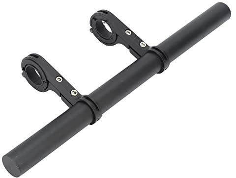 Culnflun 30 cm Aluminiumlegierung Fahrrad Fahrrad -Lenker -Extender -Halterung Bike Scheinwerfer Mount -Stange Doppelfixierung Sicherung für Radsportbegeisterte Schwarz